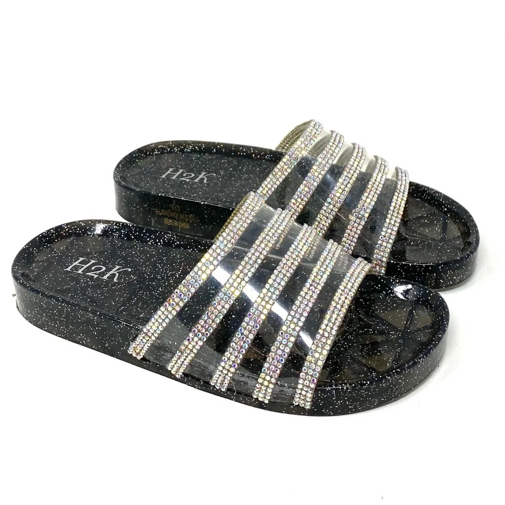 H2K Kid’s Sandal Black Silver s13